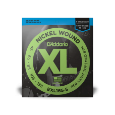 Набор струн D'ADDARIO EXL165-5 XL NICKEL WOUND BASS REG LIGHT TOP / MED BOTTOM 5-STRING (45-135)